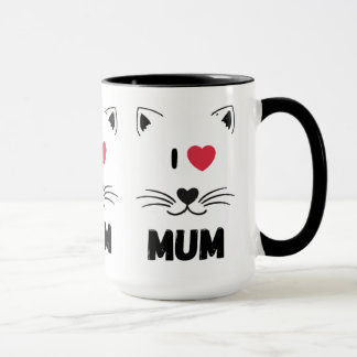 Katzenbecher Ich liebe Mutti Tasse