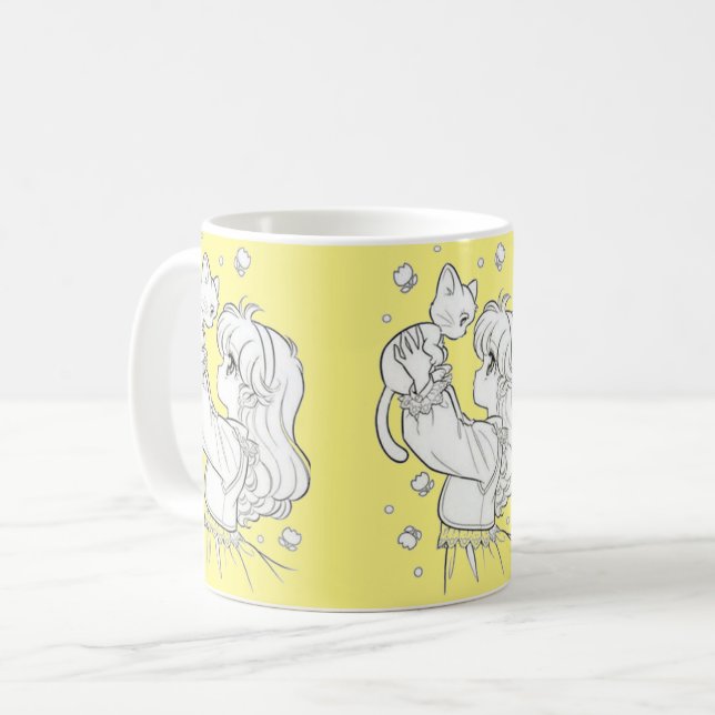 Katzenbecher Kaffeetasse (Vorderseite Links)