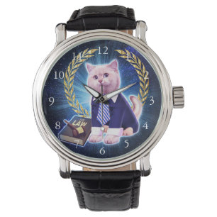 Katzenbeistand Armbanduhr