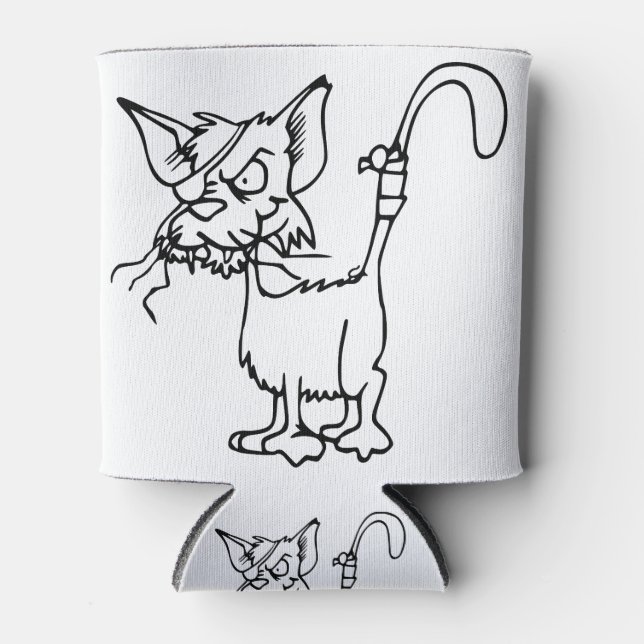 Katzenbekämpfung verletztes Tier Bandage Feline Dosenkühler (Vorderseite)