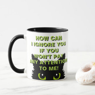 Katzenbesitzer holen es! Katze hat schlechten Kaff Tasse