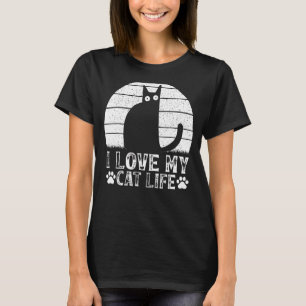 Katzenbesitzer Katze I Liebe My Cat Life Cat Meme T-Shirt