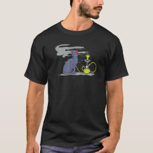 Katzenbesitzer Katze raucht Shisha raucht Fan Haus T-Shirt