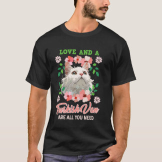 Katzenbesitzer LIEBE UND EINE TÜRKISCHE VAN KATZE  T-Shirt
