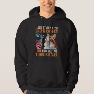 Katzenbesitzer WILL EINFACH KAFFEE PET MEIN TÜRKIS Hoodie