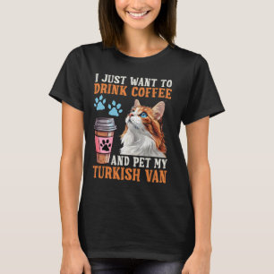 Katzenbesitzer WILL EINFACH KAFFEE PET MEIN TÜRKIS T-Shirt