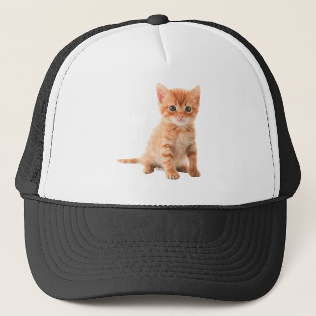 Katzenbild-Download-Druckerzeugnisse Truckerkappe (Vorderseite)