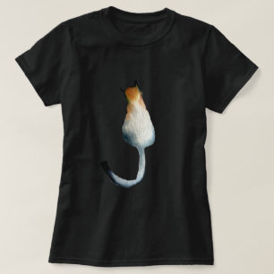 Katzenbild in Schwarz-Braun T-Shirt