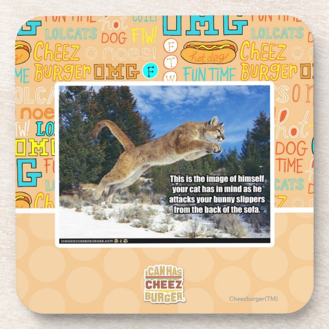 Katzenbild Untersetzer (Vorderseite)