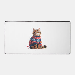Katzenblatt Herbst Hallo Herbst Lustiger Katzenkät Schreibtischunterlage