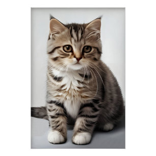 Katzenblick in der Zeit verloren Poster