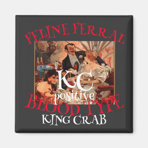 KATZENBLUTGRUPPE KC KING CRAB POSITIV MAGNET