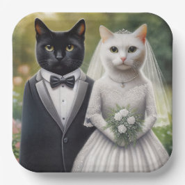 Katzenbräune und Katzenbräuche Pappteller
