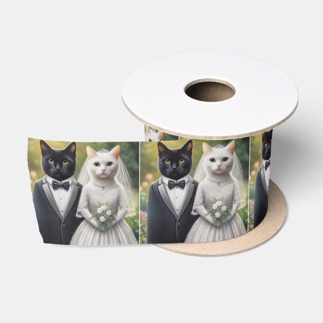 Katzenbräune und Katzenbräuche Satinband (Spule)