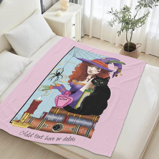 Katzenbücher, Hexereien Fleecedecke (Von Creator hochgeladen)