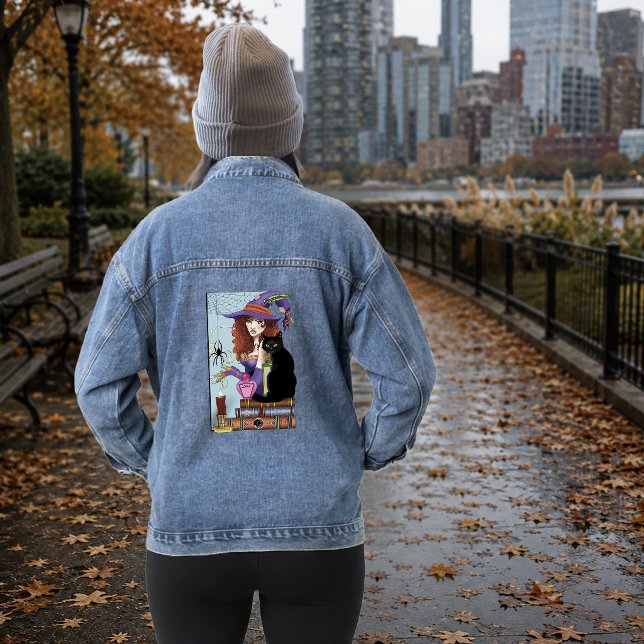Katzenbücher, Hexereien Jeansjacke (Von Creator hochgeladen)