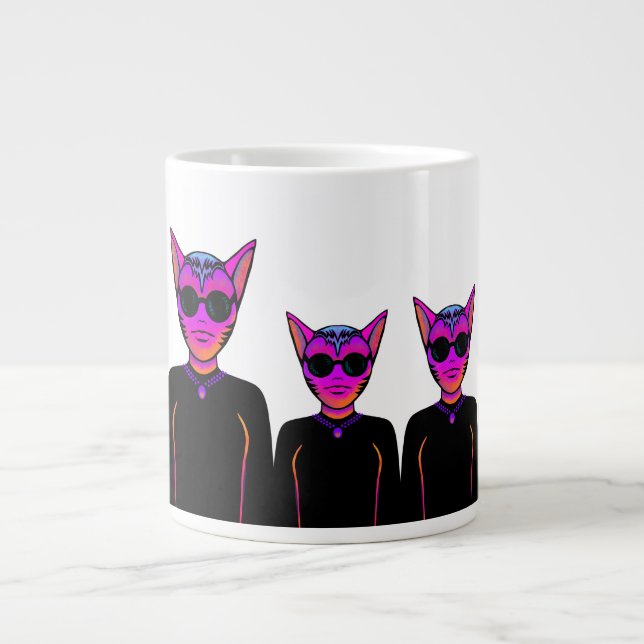 Katzencharakter Jumbo-Tasse (Vorderseite)