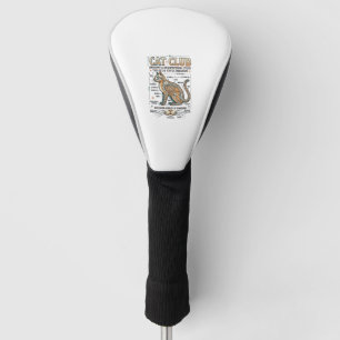 Katzenclub Katze Anatomie Wissenschaftliches Diagr Golf Headcover
