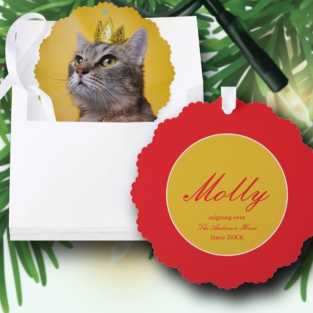 Katzendame Ornament Karte (Von Creator hochgeladen)