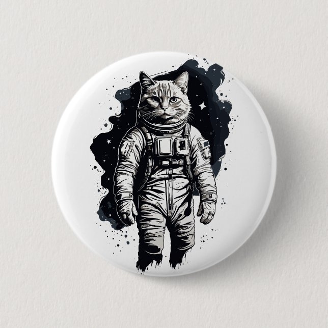Katzendesign Button (Vorderseite)