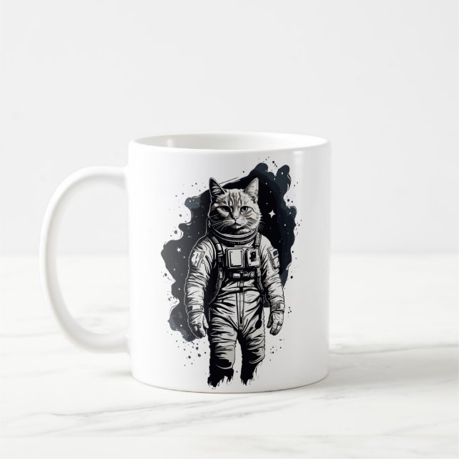 Katzendesign Kaffeetasse (Links)