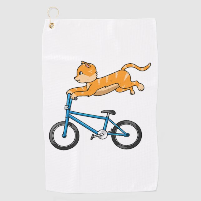Katzenfahrt A BMX Golfhandtuch (Vorderseite)