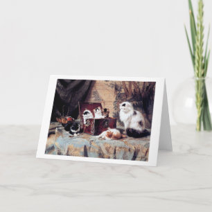 Katzenfamilie, Henriette Ronner-Knip Karte