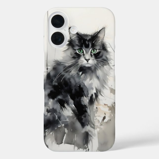 Katzenfarbe iPhone 16 Hülle (Rückseite)