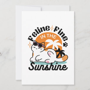 Katzenfein im Sonnenschein – Entspannte tropische  Einladung