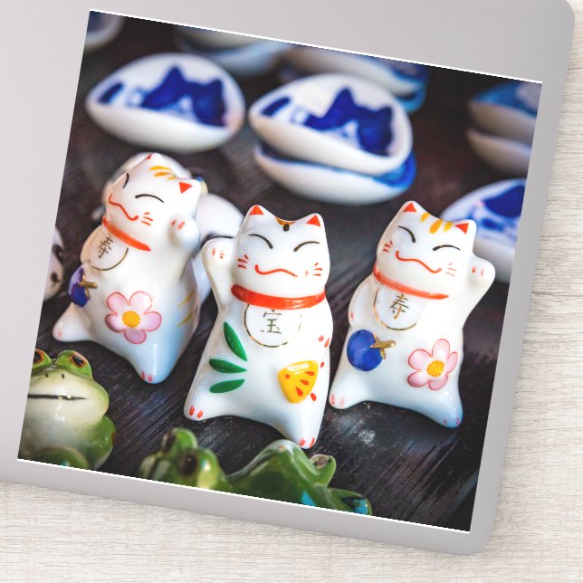 Katzenfiguren werden aufkleber (Detail)