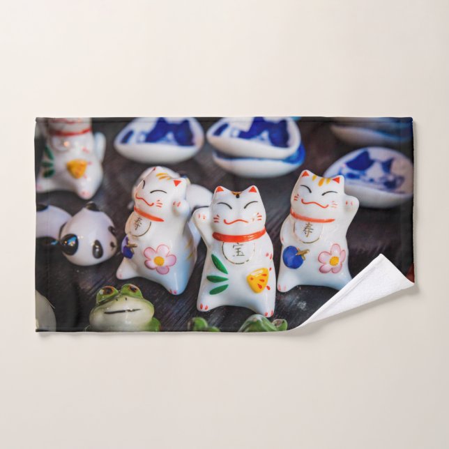 Katzenfiguren werden badhandtuch set (Handtuch)