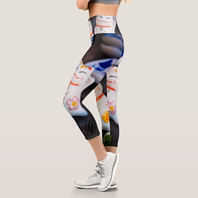Katzenfiguren werden capri leggings (Links)