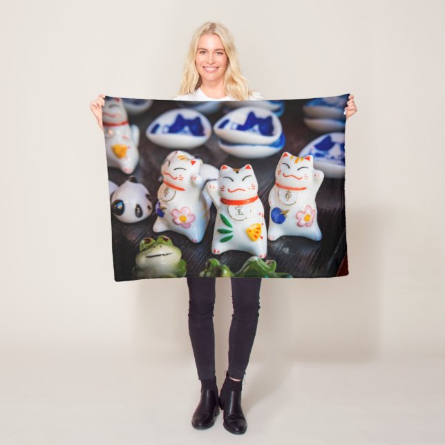 Katzenfiguren werden fleecedecke (Beispiel)