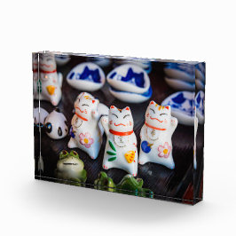 Katzenfiguren werden fotoblock