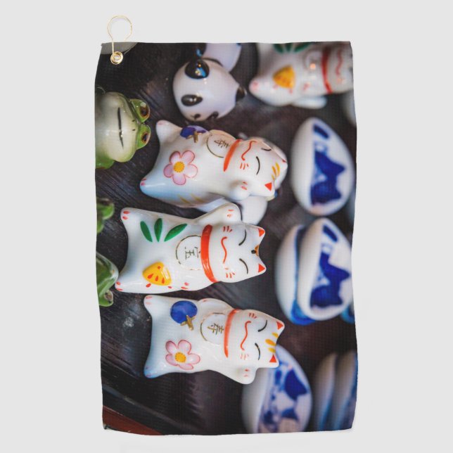 Katzenfiguren werden golfhandtuch (Vorderseite)