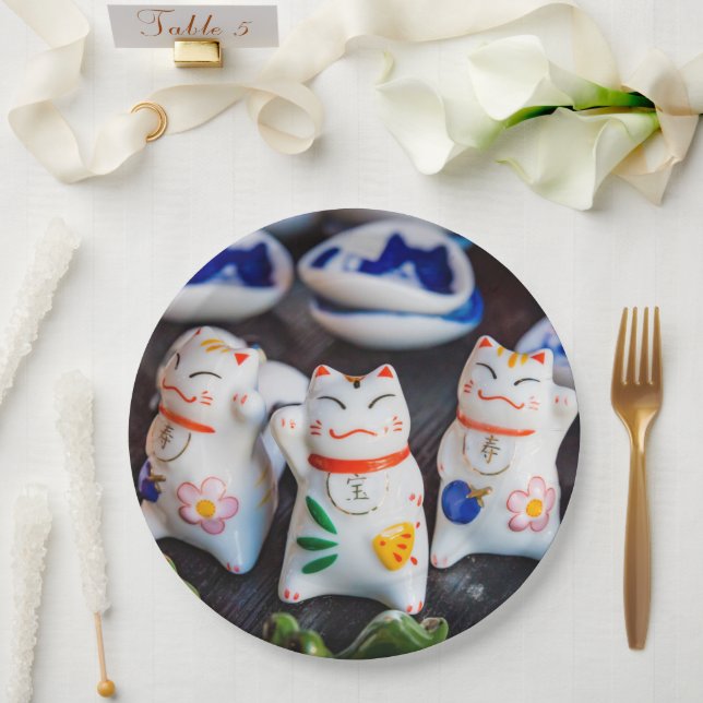 Katzenfiguren werden pappteller (Hochzeit)