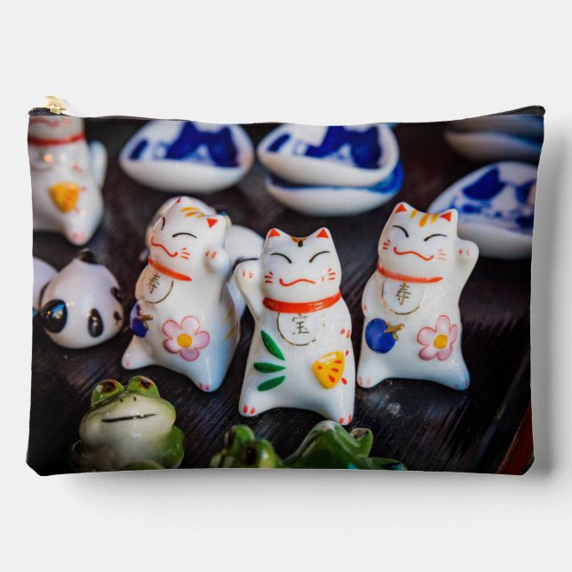 Katzenfiguren werden zubehörtasche (Vorderseite)