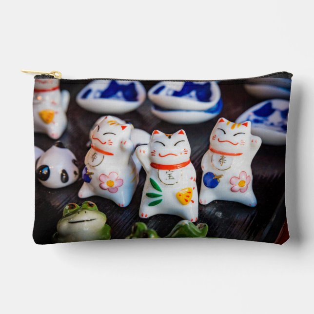 Katzenfiguren werden zubehörtasche (Vorderseite)