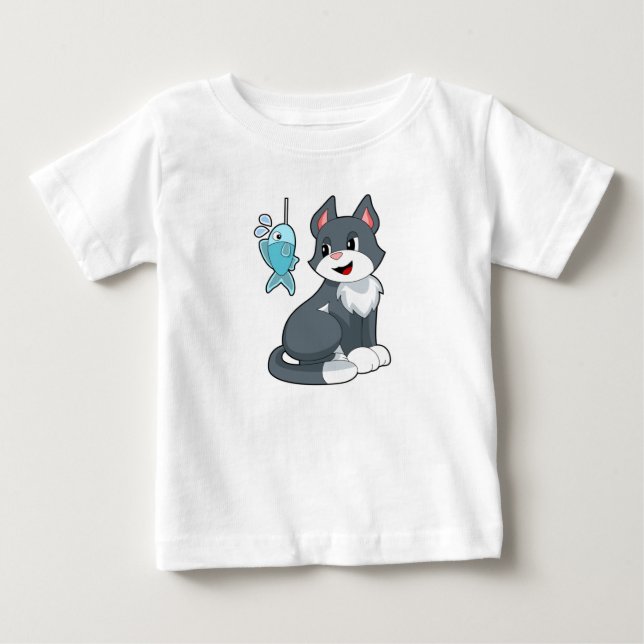 Katzenfisch Baby T-shirt (Vorderseite)