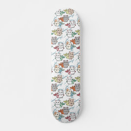 Katzenfisch-Illustration Skateboard