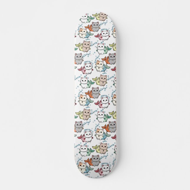 Katzenfisch-Illustration Skateboard (Vorne)