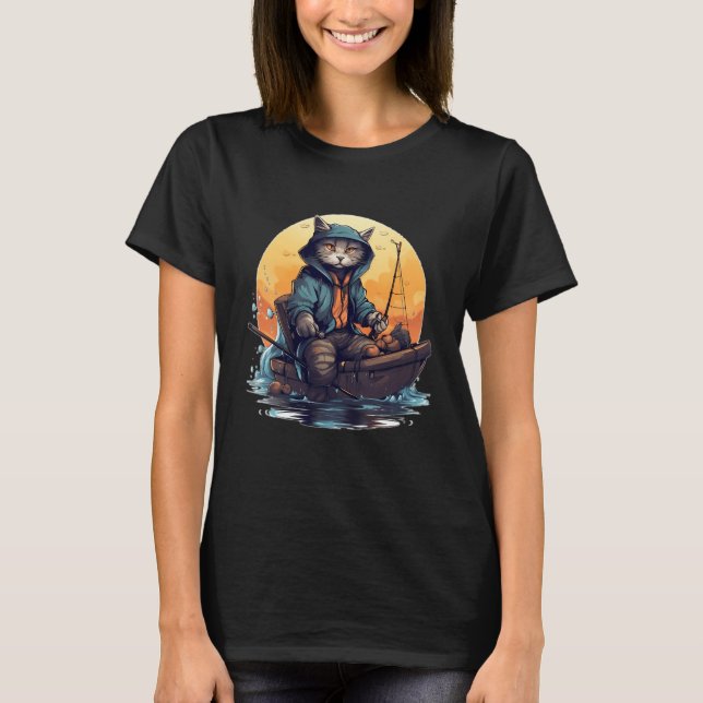 Katzenfischer T-Shirt (Vorderseite)