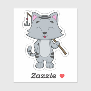 Katzenfischerei Fisher Finish rod Aufkleber