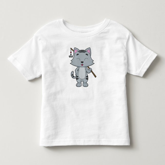 Katzenfischerei Fisher Finish rod Kleinkind T-shirt (Vorderseite)