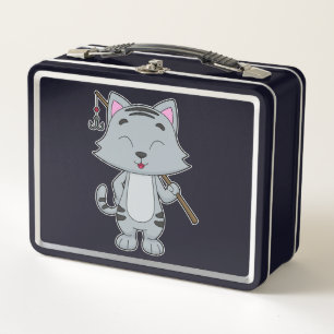 Katzenfischerei Fisher Finish rod Metall Brotdose