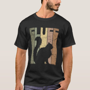 Katzenflausch Vintage Katzenliebhaber Retro-Katzen T-Shirt