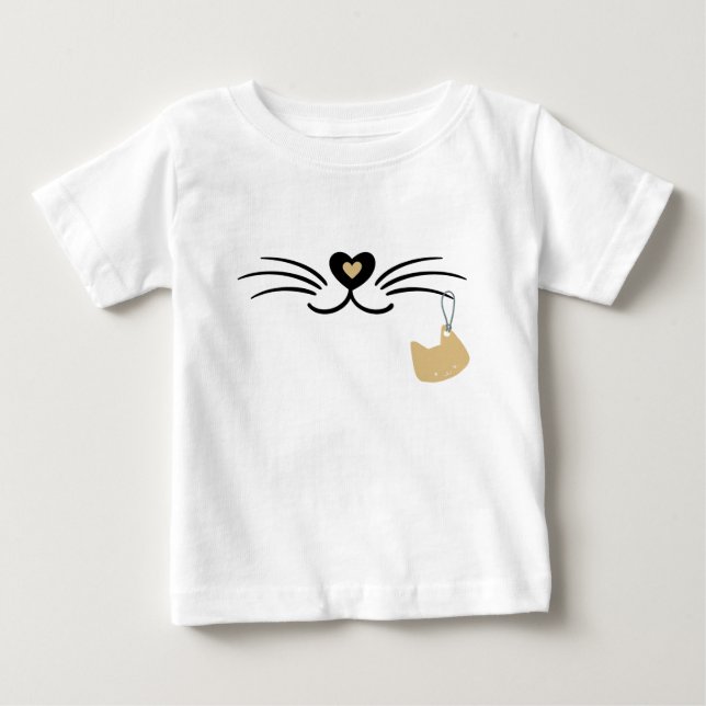 Katzenflüster Baby T-shirt (Vorderseite)
