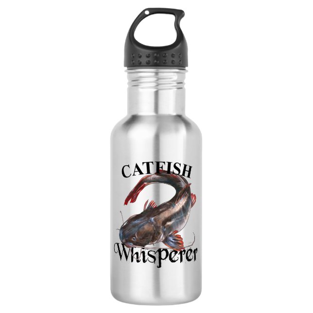 Katzenflüsterlicht Edelstahlflasche (Vorderseite)