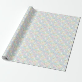 Katzenförmige Geschenkanhänger Weihnachten Pastell Geschenkpapier