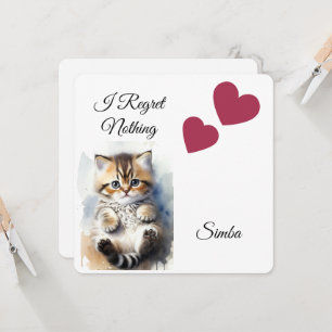 Katzenfoto, Humor Zitate, Pfote, Namen, Flachkarte